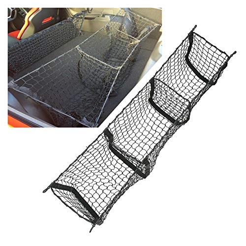 SUNYANG Summer Solstice Tamaño Grande 112 X 30 X 30 Cm Pickup De Automóvil SUV Tronco Organizador De Carga Red 3 Pocket Grid Equipaje Bolsa De Malla Expandible Duradera