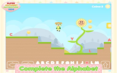 Super Alphabet Adventure Kids - fun children's alphabet learning platform game.