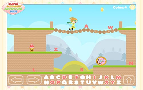 Super Alphabet Adventure Kids - fun children's alphabet learning platform game.