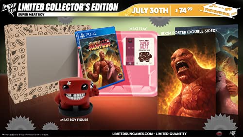 Super Meat Boy - Limited Collector Edition (1000 copies wordwide) - Limited Run #410 - PS4