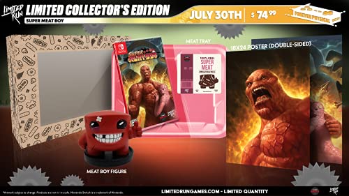 Super Meat Boy - Limited Collector Edition (1170 copies wordwide) - Limited Run #28 - Switch