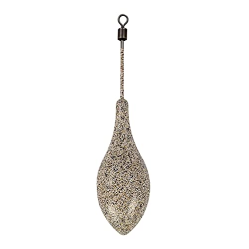 Super Net Cali Plomo Pesca Mar Surfcasting 125 Gramos (Pack 7 Unidades). Modelo Portugués con emerillón quitavueltas. (Arena)