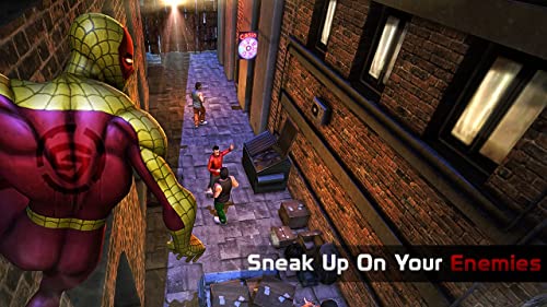 Superhéroe Flying Spider Revenge Fighting Simulator 3D: Vegas Crime City Gangster Adventure Juegos de misiones gratis para niños 2018