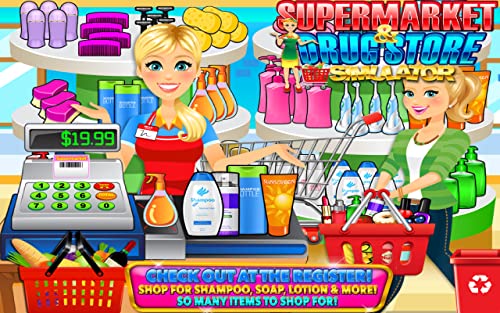 Supermarket Drugstore Simulator - Grocery Store, Quick Stop, Gas Station & Cash Register Games FREE