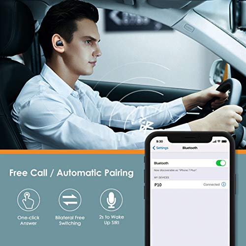 superpow Xiaomi Redmi Airdots 2 Auriculares Inalámbricos, Wireless Earbuds Auriculares inalámbricos Bluetooth 5.0 Auriculares Bluetooth Anti-transpiración IPX4 con Auriculares con micrófono