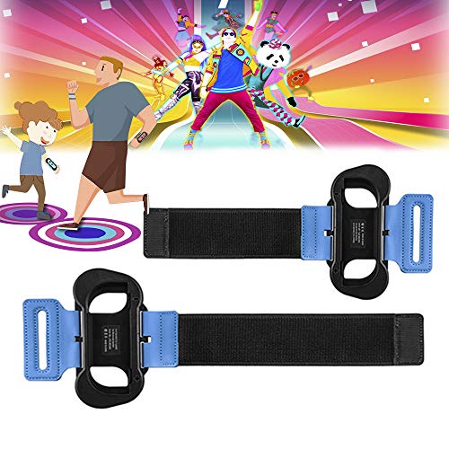 SUPERSUN 2 Piezas Correa para la Muñeca para Just Dance 2022 2021 2020 2019 2018 (Edición para Nintendo Switch), Adjustable Brazalete Brassard para Nintendo Switch Dance Juego, Agarrar para Joy con