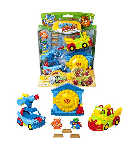 SUPERTHINGS RIVALS OF KABOOM SuperZings - Serie 5 - Blíster Mission Bank Asault (PSZSB216IN40), Incluye 2 Figuras y 2 Vehículos
