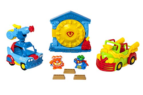 SUPERTHINGS RIVALS OF KABOOM SuperZings - Serie 5 - Blíster Mission Bank Asault (PSZSB216IN40), Incluye 2 Figuras y 2 Vehículos