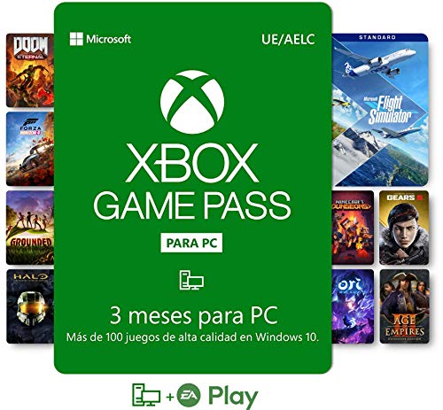 Suscripción Xbox Game Pass para PC - 3 Meses | Windows 10 PC - Código de descarga