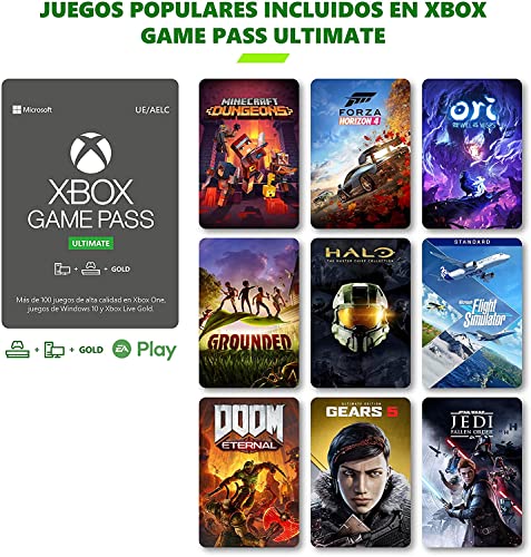 Suscripción Xbox Game Pass Ultimate - 3 Meses | Halo Infinite se incluye con la suscripción | Xbox & Windows 10 - Código de descarga