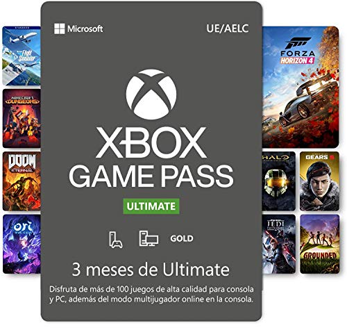 Suscripción Xbox Game Pass Ultimate - 3 Meses | Xbox/Win 10 PC - Código de descarga