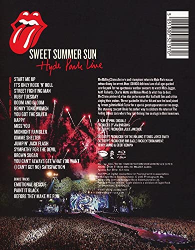 Sweet Summer Sun: Hyde Park Live [Blu-ray]