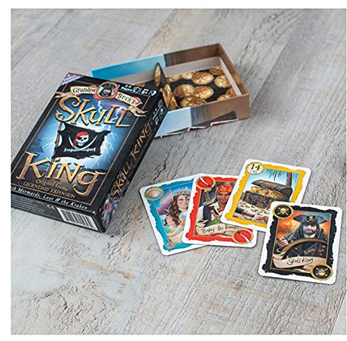 sZeao Juego De Cartas Skull King Ultimate Pirate Game Juego De Mesa para 2 A 6 Jugadores De 8 Años En Adelante 30 A 45 Minutos