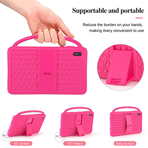 Tablet Niños 7 Pulgadas Android 10.0 Pie Pantalla IPS HD WiFi QuadCore Tablet PC para Niños - Certificación GMS 2GB + 32GB Funda Silicona Portátil Mano Regalo Cumpleaños para Niños (Pink)