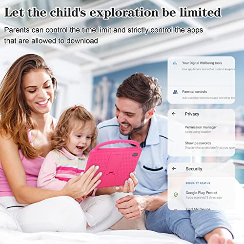 Tablet Niños 7 Pulgadas Android 10.0 Pie Pantalla IPS HD WiFi QuadCore Tablet PC para Niños - Certificación GMS 2GB + 32GB Funda Silicona Portátil Mano Regalo Cumpleaños para Niños (Pink)