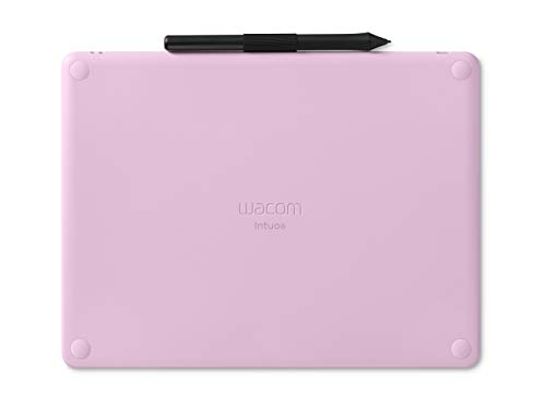 Tablet Wacom Intuos M con Bluetooth, tableta gráfica inalámbrica para pintar, esbozar y retocar fotografías con 5 versiones de software creativo para descargar, color rosa
