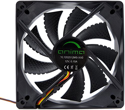 Tacens Anima AF12, Ventilador para PC 12cm 12v, 14dB, 9 Aspas, 1200 RPM, Negro
