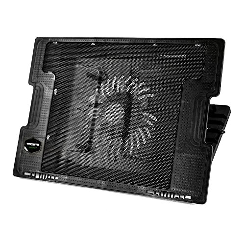 Tacens Anima ANBC2, Base Refrigeración Portátiles 17'', Ventilador 14cm, Negro