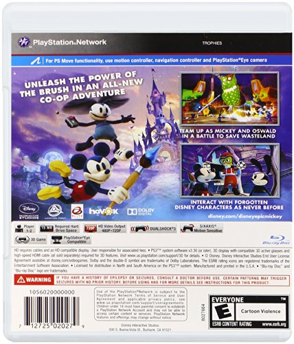 Take-Two Interactive Epic Mickey 2 Power of Two, PS3 - Juego (PS3, PlayStation 3, Acción / Aventura, E (para todos))