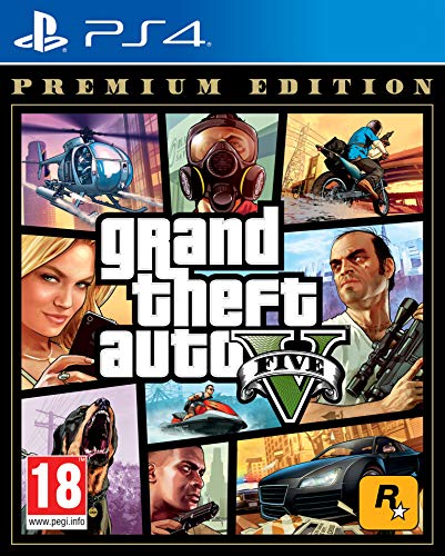 Take Two Interactive Spain Grand Theft Auto V Premium Edition + Rockstar Games Grand Theft Auto Online GTA V Cash Card | 500,000 GTA-Dollars | Código de descarga PS4 Cuenta Española