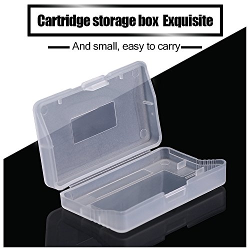 Tangxi Cartucho de Caja de Juego, 10 Piezas Cartucho Transparente de Cubierta Antipolvo Caja de Caja de Juego para Game Boy Advance GBA