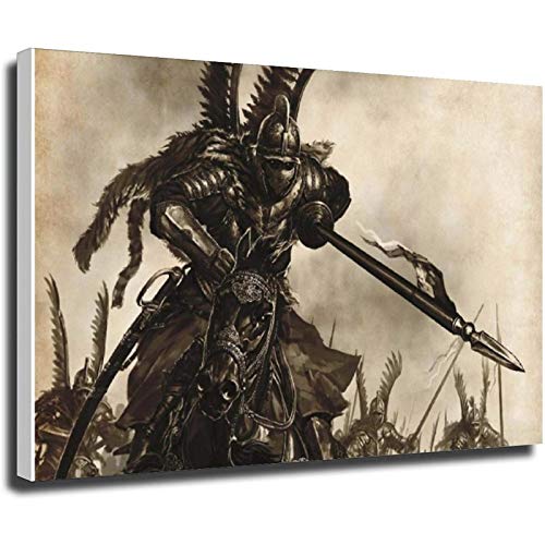 Tankaa Póster de Mount & Blade-With Fire and Sword Winged Hussar Art Poster Impresión para decoración de pared, impresión en lienzo, decoración de pared, regalo de 20 x 30 cm