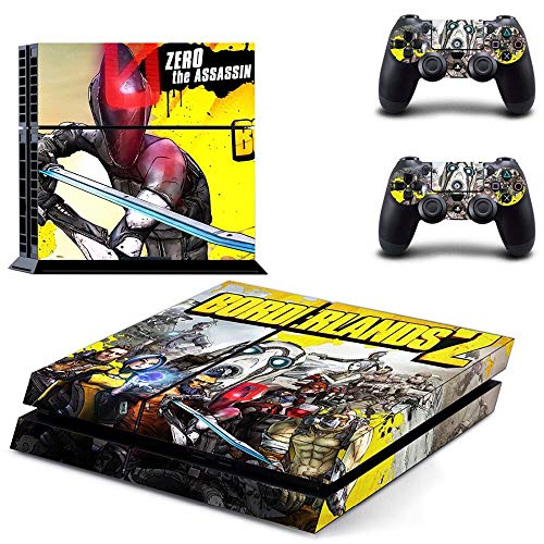 TAOSENG Borderlands 2 Ps4 Skin Sticker Calcomanía para Playstation 4 Consola y 2 Controladores Skins Ps4 Pegatinas Accesorio de Vinilo