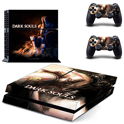 TAOSENG Dark Souls Remastered Ps4 Skin Sticker Calcomanía para Playstation 4 Consola y 2 Controladores Skins Ps4 Pegatinas Accesorio de Vinilo