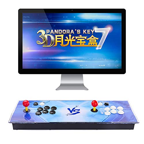 TAPDRA Consola de Juegos Retro Arcade 3D Pandora Key 7 4188 Retro HD Games (Juegos 3D 160 en uno incluidos) HD 1280x720 Soporte multijugador Agregar más Juegos Salida de Audio HDMI/VGA/USB/3,5mm