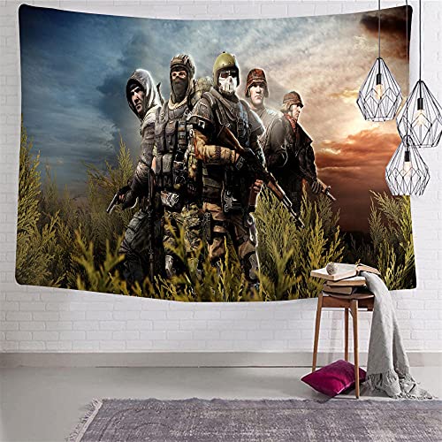 Tapices Escape From Tarkov Tapiz Tapiz De Poliéster para Colgar En La Pared Toalla De Playa Decoración De La Habitación Del Hogar, 100X150Cm
