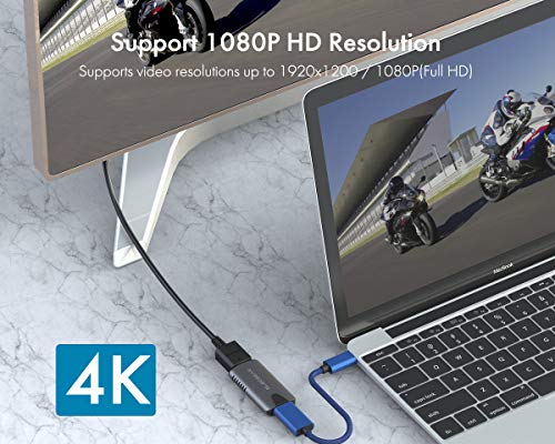 Tarjeta de Captura de Video y Audio, 4K HDMI a 1080P USB Convertidor AV Full HD Capturadora para Switch, PS4, Xbox One Grabadora de Juegos, XSplit OBS VLC Amcap Transmisión en Vivo