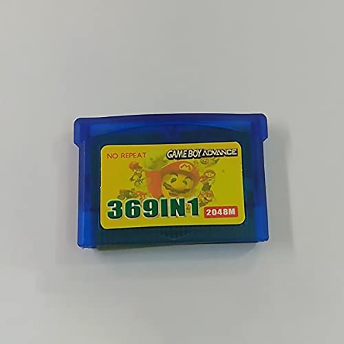 Tarjeta de cartucho de juego 369 en 1 para consola G-B, compilaciones de videojuegos retro de 32 bits, versión clásica en inglés, compatible con GBA, GBM, GBA SP, NDS, NDSL