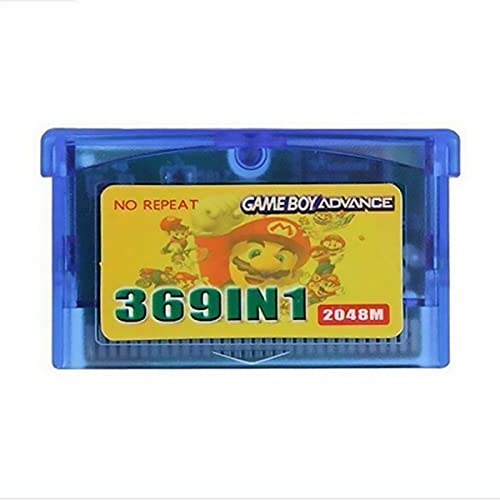 Tarjeta de cartucho de juego 369 en 1 para consola G-B, compilaciones de videojuegos retro de 32 bits, versión clásica en inglés, compatible con GBA, GBM, GBA SP, NDS, NDSL