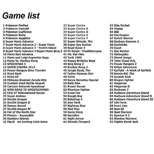 Tarjeta de cartucho de juego 369 en 1 para consola G-B, compilaciones de videojuegos retro de 32 bits, versión clásica en inglés, compatible con GBA, GBM, GBA SP, NDS, NDSL