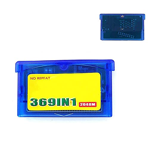 Tarjeta de cartucho de juego 369 en 1 para consola G-B, compilaciones de videojuegos retro de 32 bits, versión clásica en inglés, compatible con GBA, GBM, GBA SP, NDS, NDSL