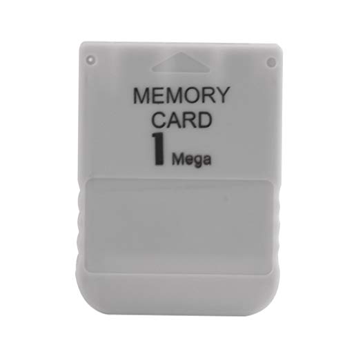 Tarjeta de Memoria PS1 1 Tarjeta de Memoria Mega para Playstation 1 One PS1 PSX Juego útil Blanco