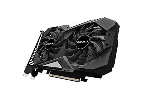 Tarjeta gráfica GIGABYTE GeForce GTX 1650 D6 WINDFORCE OC 4G (Rev. 2.0), tamaño Compacto de 172 mm, 4 GB 128 bits GDDR6, GV-N1656WF2OC-4GD REV2.0