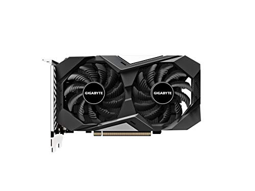 Tarjeta gráfica GIGABYTE GeForce GTX 1650 D6 WINDFORCE OC 4G (Rev. 2.0), tamaño Compacto de 172 mm, 4 GB 128 bits GDDR6, GV-N1656WF2OC-4GD REV2.0