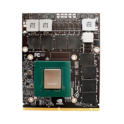 Tarjeta gráfica NVIDIA GeForce GTX 1070 de 8 GB para ordenador portátil Dell Alienware Clevo MSI HP, N17E-G2-A1 GDDR5 de 8 GB MXM de repuesto de placa