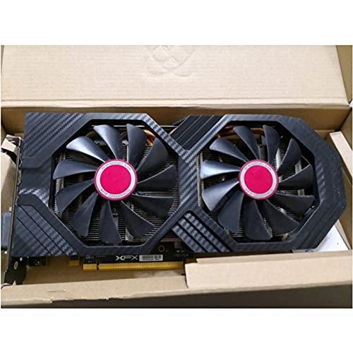 Tarjeta gráfica PerformanceFit for Tarjetas gráficas XFX RX 580 8GB AMD Radeon RX580 8GB 2304SP Tarjetas de Pantalla de Video GPU Computadora de Escritorio Juego Mapa Tarjeta de Video PUBG