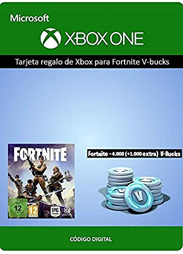 Tarjeta regalo de Xbox para Fortnite - 4000 paVos (+1000 adicionales) [Xbox Live Código Digital]
