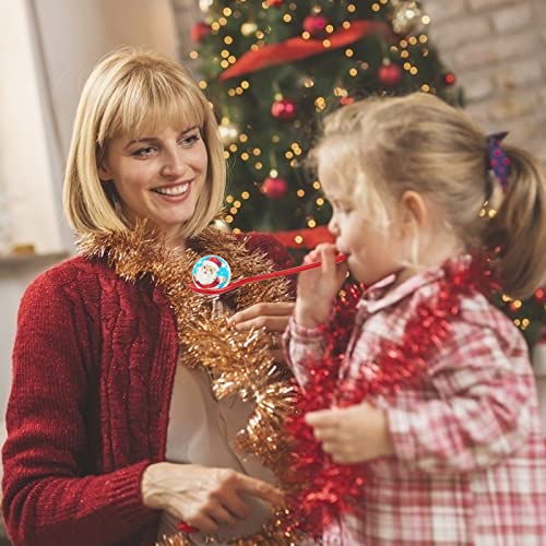 TAROME Christmas Game para niños, 18 pcs Kit de Navidad Bolas rebotantes y cucharas uego de Carreras de relevos niños Adultos