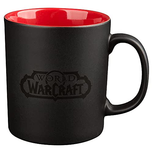 Taza de desayuno World Of Warcraft Horde (negro y rojo)
