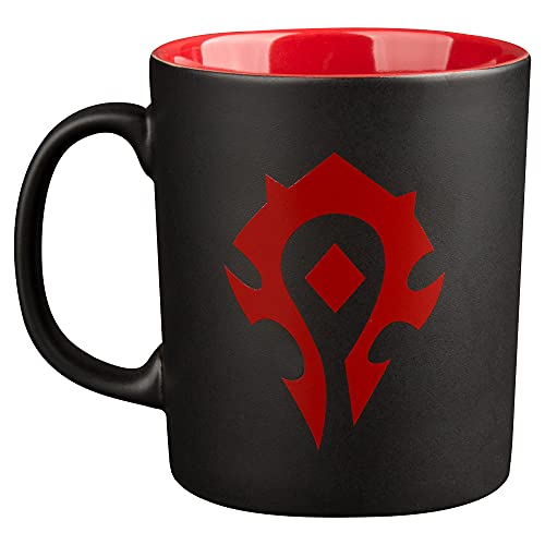 Taza de desayuno World Of Warcraft Horde (negro y rojo)