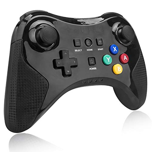 TechKen - Controlador inalámbrico Pro para Wii U, controlador clásico Bluetooth para Wii U Gamepad Gamepad Gamepad para Wii U Games Games Accesorios para Wii U