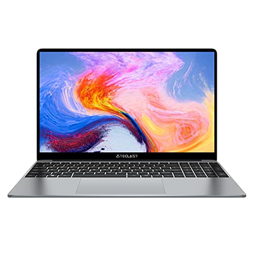 TECLAST Ordenador Portátil 8GB+256GB SSD,Portátil 15,6 Pulgadas, Laptop Windows 10 Intel Celeron N4120,Quad Core 2,6 GHz,1920 × 1080,Notebook de PC(USB 3.0,Mini HDMI,38000mWh,QWERTY y TF Expandible)