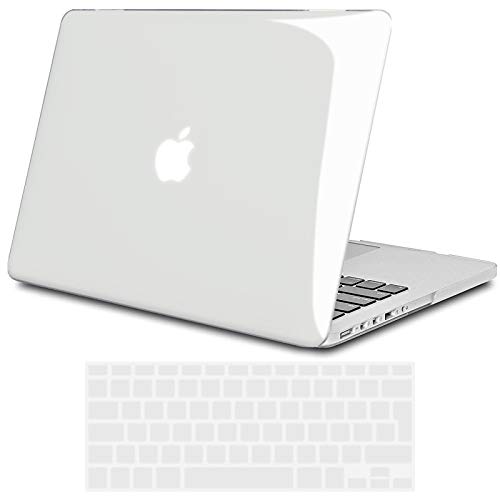TECOOL Funda para MacBook Pro 13 Pulgadas con Retina Display, Plástico Dura Case Carcasa con Tapa del Teclado para 2012-2015 MacBook Pro 13.3 Pulgada (Modelo: A1502/ A1425) - Transparente