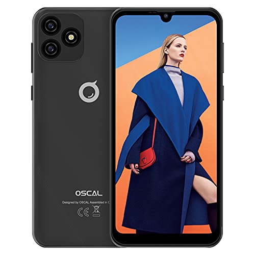 Teléfono Móvil Baratos OSCAL C20, Android 11 Batería 3380 mAh 6.1" HD+ Pantalla 19.5:9 Smartphone 32GB ROM (Ampliable 128GB) Quad-Core 3G Dual SIM Moviles Libres Face ID/GPS/FM