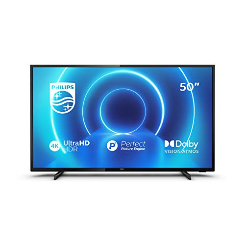 =TELEVISOR PHILIPS 50" (126cm) Smart TV LED 4K UHD HDR 10+ P5 Picture Engine Netflix Youtube DVB-T/T2/T2-HD/C/S/S2 3HDMI 2USB