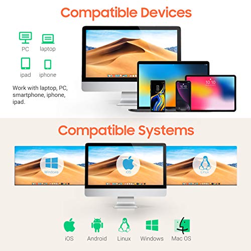 Tera CCD Escáner de Código de Barras 1500 Piexl USB 1D Lector de Código de Barras de Mano Escáner de Código Barras Lineal Escaneo Rápido para Pantallas Tabletas Digitales Smartphone Plug and Play